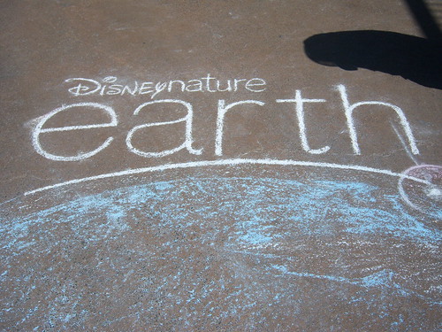 Earth Day Chalk Art at the AMC Downtown Disney