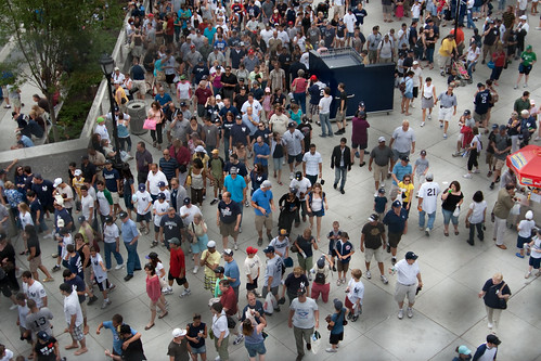 Crowds Leaving Yankee Stadium