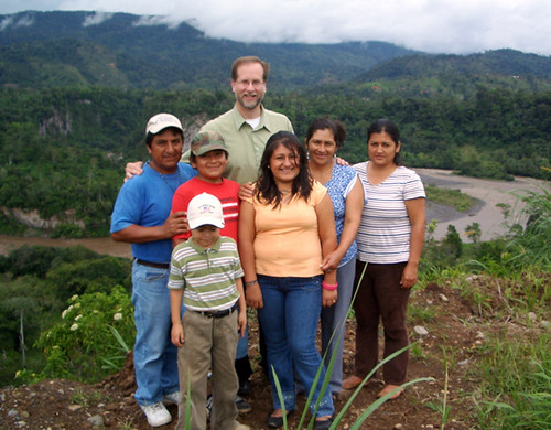 Manship in 2008 visited with family and friends of his Connecticut parishioners, in the province of Morena Santiago, in the rainforest regions of Ecuador. (Photo: Courtesy J. Manship)