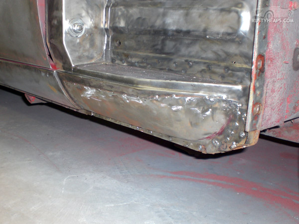 Repaired sill, 1967 MGB GT