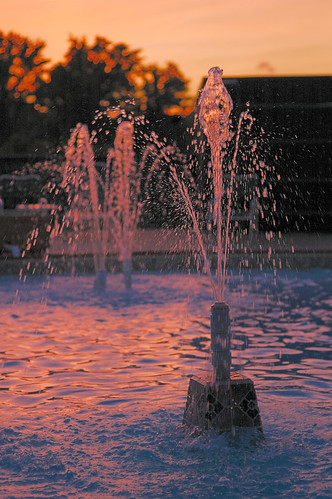 Pool fountain 2 at Westport Plaza, in Maryland Heights, Missouri, USA