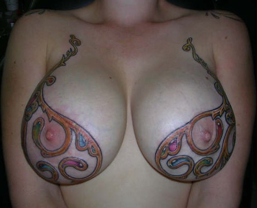 tattooed tits = good idea y/n/wtf? Should I get some zelda armor around my 