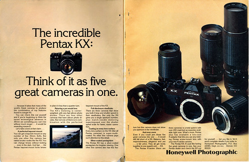Honeywell / Asahi Pentax 5 page ad (1976)
