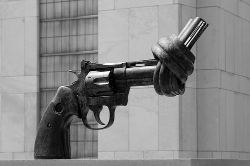 "Non-Violence" ("The Knotted Gun"), by Carl Fredrik Reutersward, United Nations Headquarters, New York City