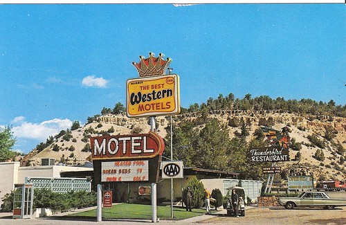 Thunderbird Motel & Restaurant - Mt. Carmel Jct., Utah - Early 1960's by firstyearta.