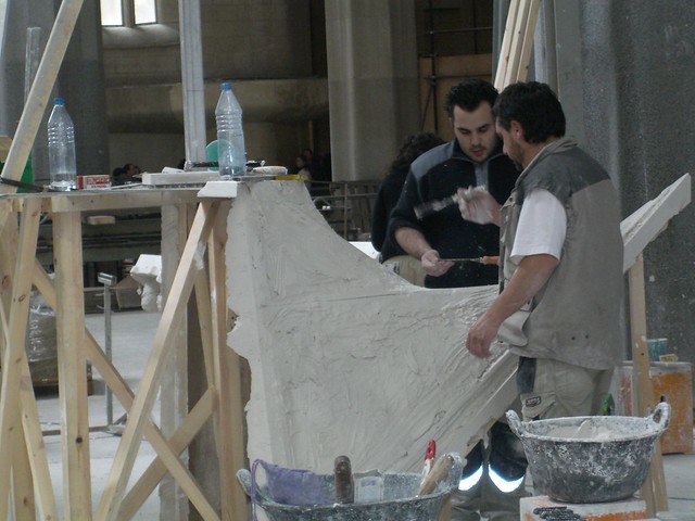 Artists/Workers Working in the Sagrada Família