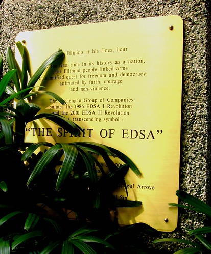 Taken from RCBC Makati, I guess there are still some who believes in the spirit of EDSA. To this day, its promise remains to be a mere spirit. 
