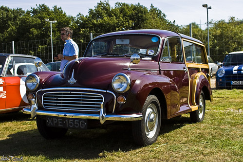 Morris Minor Traveller Parked In The Sun