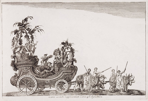 002 Segunda carroza representando a Ceres diosa de la agricultura- Currus triumphales ad adventum clarissimorum Moschoviae 1782