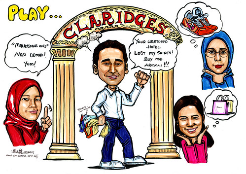 Group caricatures for Morgan Stanley Part 3 - A4
