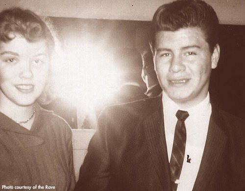 Donna Fischer and Ritchie Valens. (Photo courtesy of The Rave) Then 