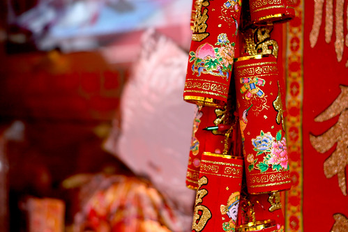 Chinatown red crackers