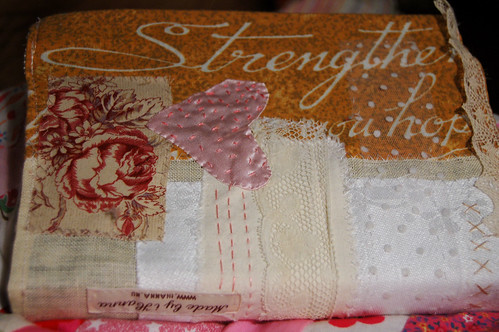 Lacy diary notebook cover (copyright Hanna Andersson)