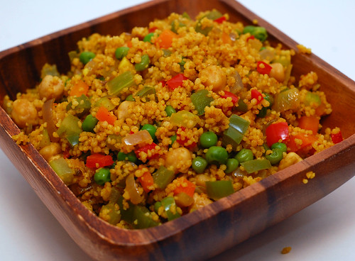Curry Couscous with Chickpeas