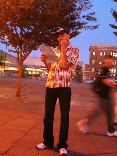 Participant in the candlelight vigil and rally