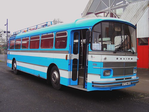 Autocar SAVIEM S53M xavnco2 Tags old blue bus buses french coach bleu 
