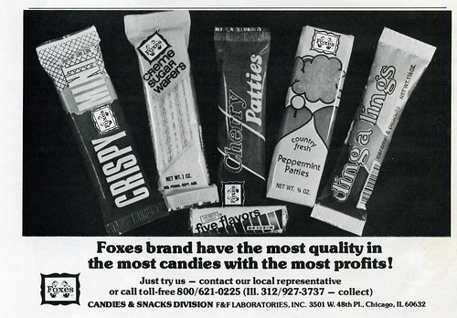 magazine advertisement 2009. Foxes brand - magazine ad