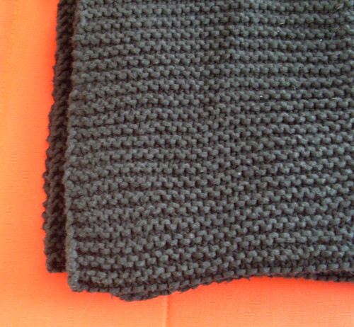 tricoter echarpe point mousse