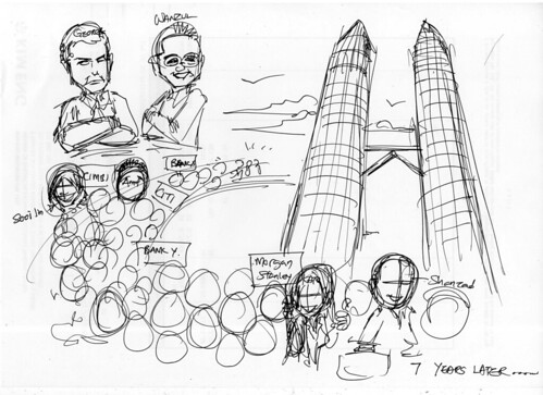 Caricatures for Morgan Stanley sketch 1