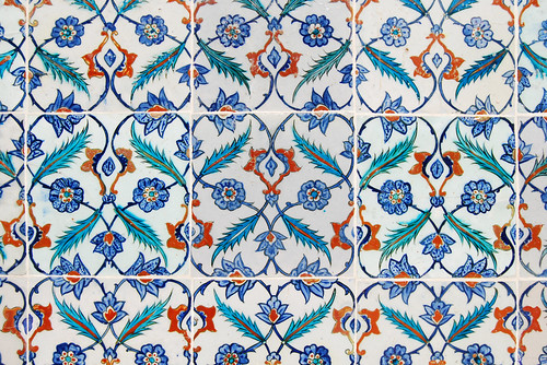 Tiles from Topkapi Palace, Istanbul, Turkey