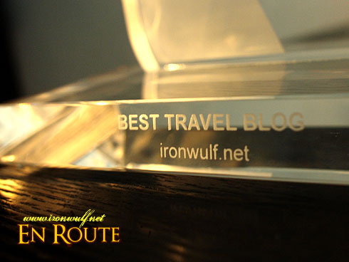 Nuffnang Asia-Pacific Blog Awards Best Travel Trophy