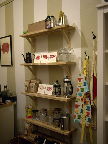 shelf of drywell art