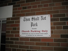Thou Shalt Not Park