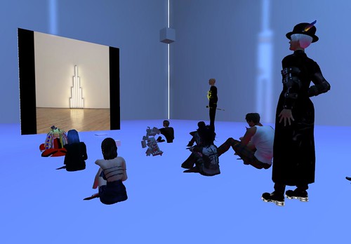 Selavy gives a talk about her installation, "systems of reference" at Arthole