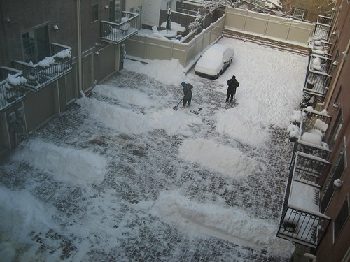 courtyard : Una instalación con la nieve !!