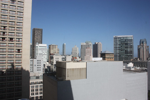 View from our Hotel Room at the Drake San Francisco