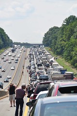 Massive Traffic Jam on I-95 South near Baltimore