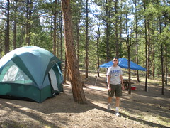Dennis Preparing Camp