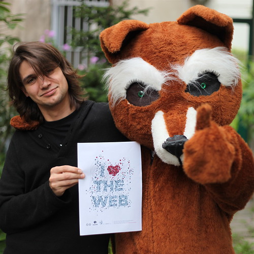 Finally: seems like this fox love the web.