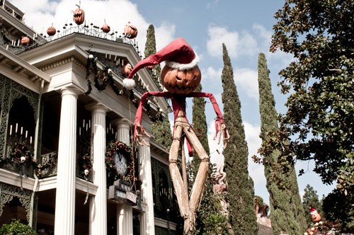 The Haunted Mansion has been taken over by Jack Skellington and his friends from Halloween Town