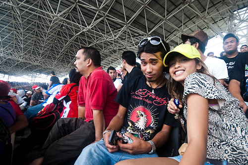 Spectators at Moto GP 2009