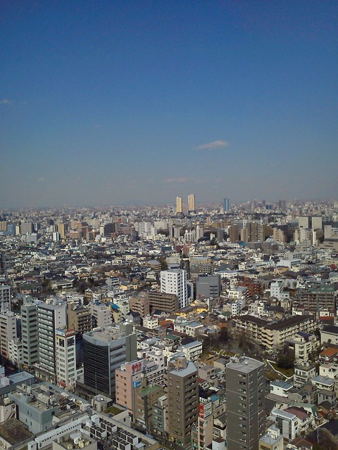 文京区シビックホールから見えます。