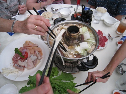 charcoal steamboat at 7th storey hotel restaurant