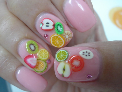 Gel Nails ~ Fruits nail art