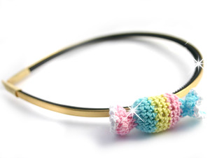 crochet candy headband