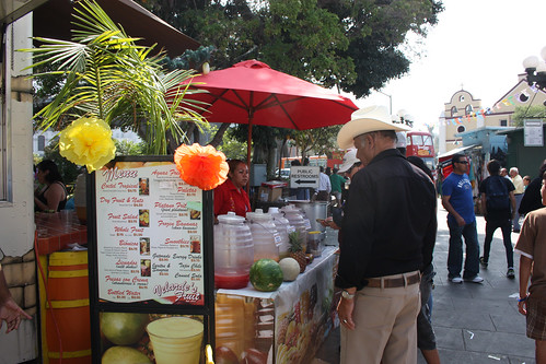 Velarde's Fruit Stand in Olvera St Plaza