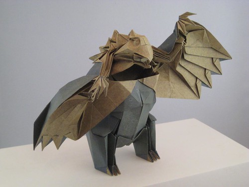 Joseph Wu's Origami - Owlbear - standing adult (final)
