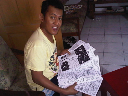 Rosgana and his finished 24hr comic