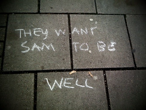 Written on the pavement