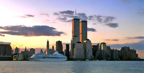Twin Towers Sunrise - 1993 by JRABX