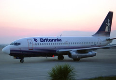 Britannia B737-204 G-BAZG GRO 28/01/1989