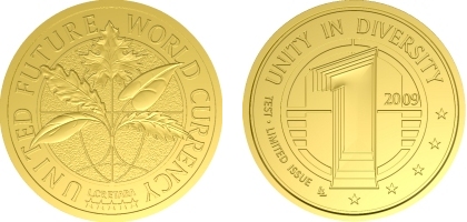 Future World Currency Coin