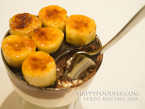 145° Fahrenheit Chocolate Mousse with Caramelized Bananas (P230)