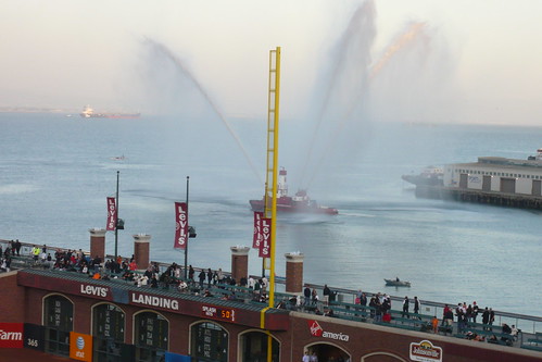 Fire Boat near AT&T Park
