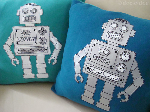robot pillows