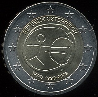 2 Euro Rakúsko 2009 - 10. výročie HMÚ